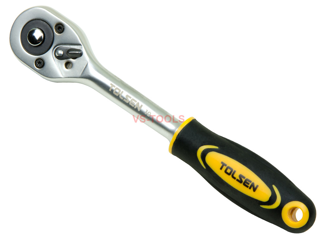 Tolsen Quick Release Reversible Socket Ratchet Wrench 3/8